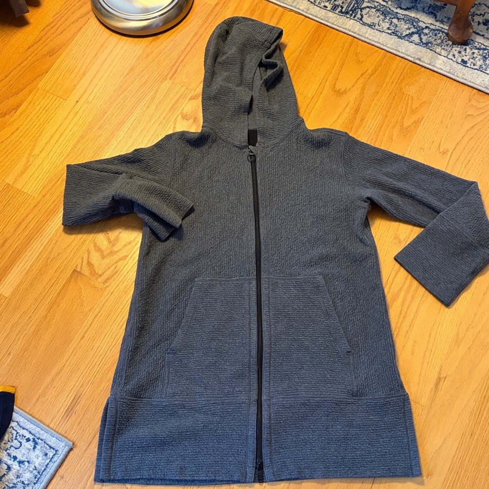 Lululemon Along the Way Full Zip Hoodie size S LW3CLSS Heathered core dark gray